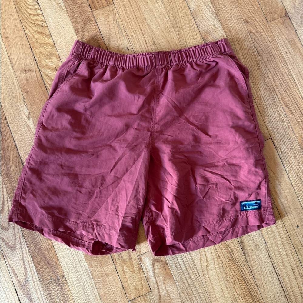 L.L. Bean Men's Athletic Shorts in Rust